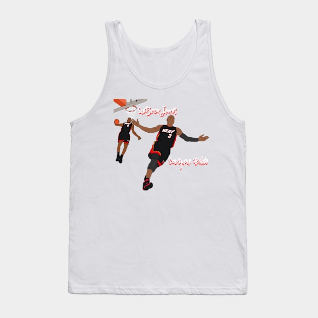 leborn james Dwyane Wade Tank Top by atiatiaman